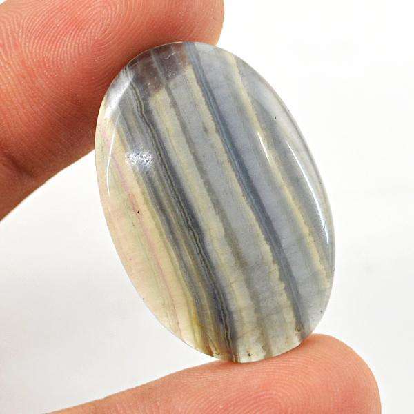 gemsmore:Genuine Fluorite Oval Shape Untreated Loose Gemstone