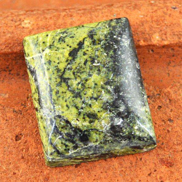 gemsmore:Genuine Forest Green Jasper Untreated Loose Gemstone
