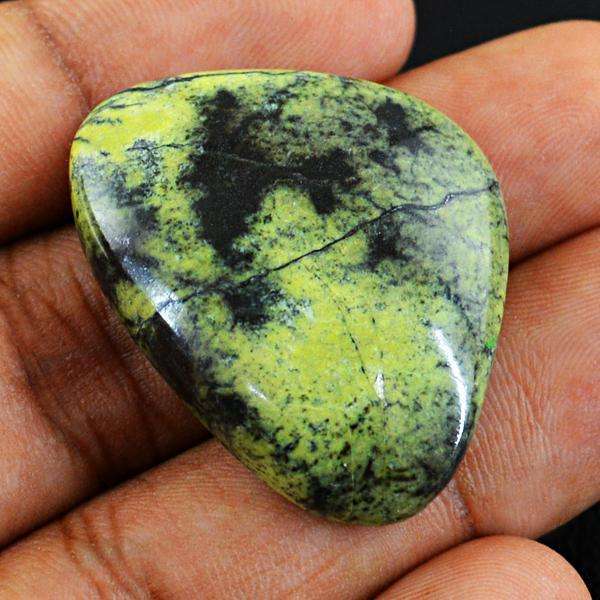 gemsmore:Genuine Forest Green Jasper Untreated Loose Gemstone