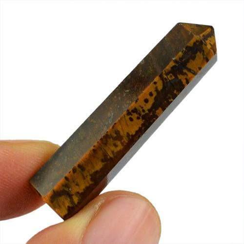 gemsmore:Genuine Golden Tiger Eye Healing Point