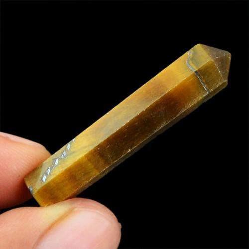 gemsmore:Genuine Golden Tiger Eye Healing Point