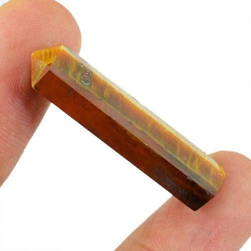 gemsmore:Genuine Golden Tiger Eye Shining Healing Point