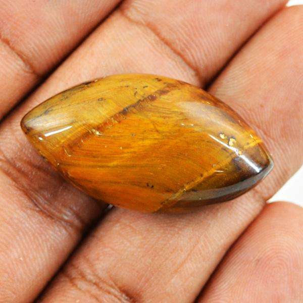 gemsmore:Genuine Golden Tiger Eye Untreated Loose Gemstone