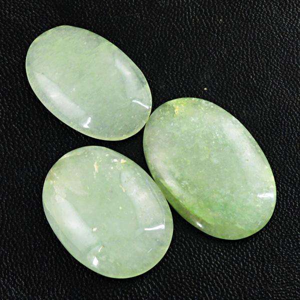 gemsmore:Genuine Green Aquamarine Oval Shape Loose Gemstone Lot