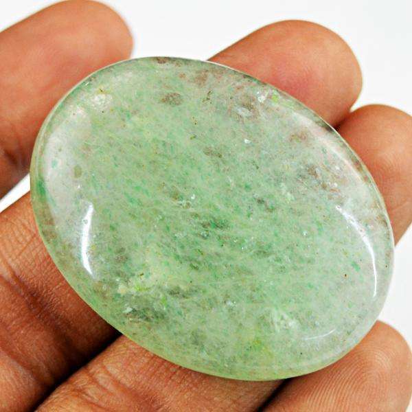 gemsmore:Genuine Green Aquamarine Oval Shape Loose Gemstone