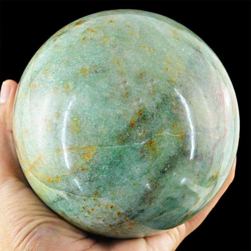 gemsmore:Genuine Green Aventurine Carved Huge Healing Sphere