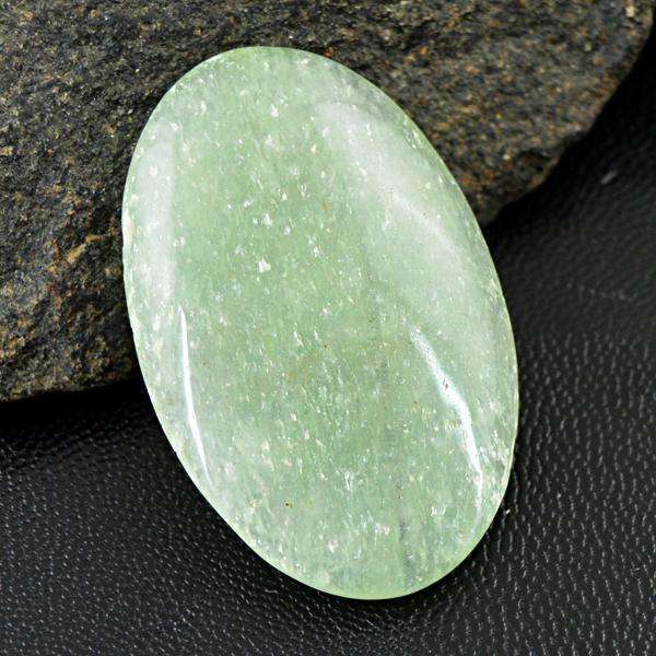 gemsmore:Genuine Green Aventurine Oval Shape Loose Gemstone