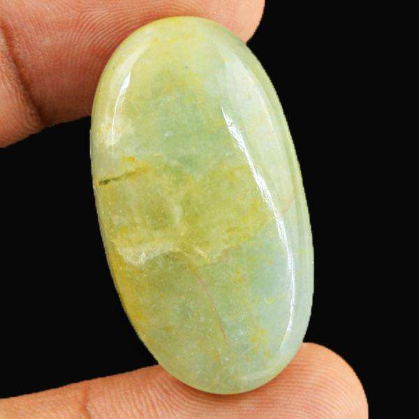 gemsmore:Genuine Green Aventurine Oval Shape Loose Gemstone