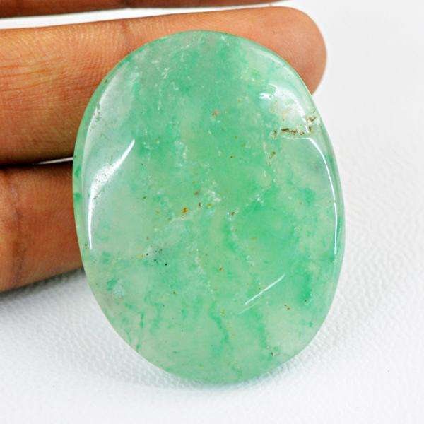 gemsmore:Genuine Green Aventurine Oval Shape Loose Gemstone