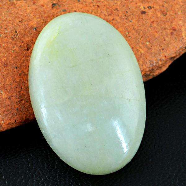 gemsmore:Genuine Green Aventurine Oval Shape Untreated Loose Gemstone