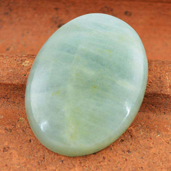 gemsmore:Genuine Green Aventurine Oval Shape Untreated Loose Gemstone