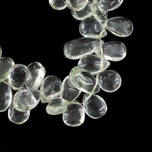 gemsmore:Genuine Green Flourite Beads Strand