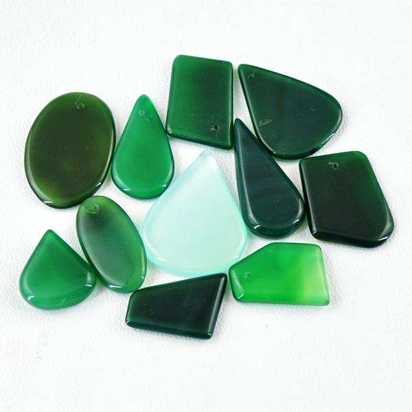 gemsmore:Genuine Green Onyx Untreated Loose Gemstone Lot