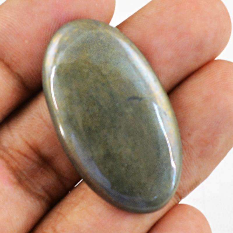 gemsmore:Genuine Hematite Gemstone Natural Oval Shape