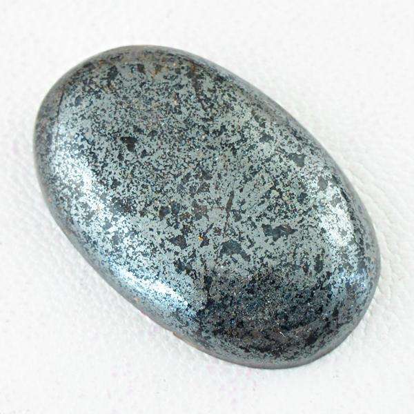 gemsmore:Genuine Hematite  Oval Shape Loose Gemstone
