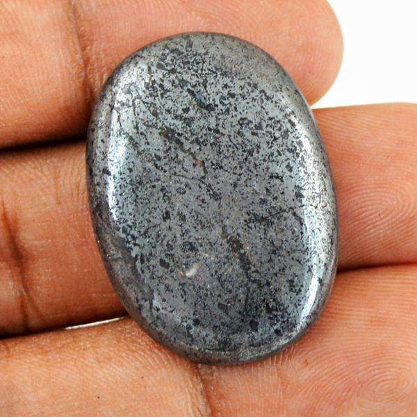 gemsmore:Genuine Hematite Oval Shape Untreated Loose Gemstone