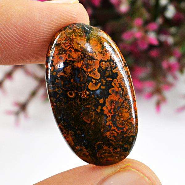 gemsmore:Genuine Hungarian Agate Oval Shape Untreated Loose Gemstone