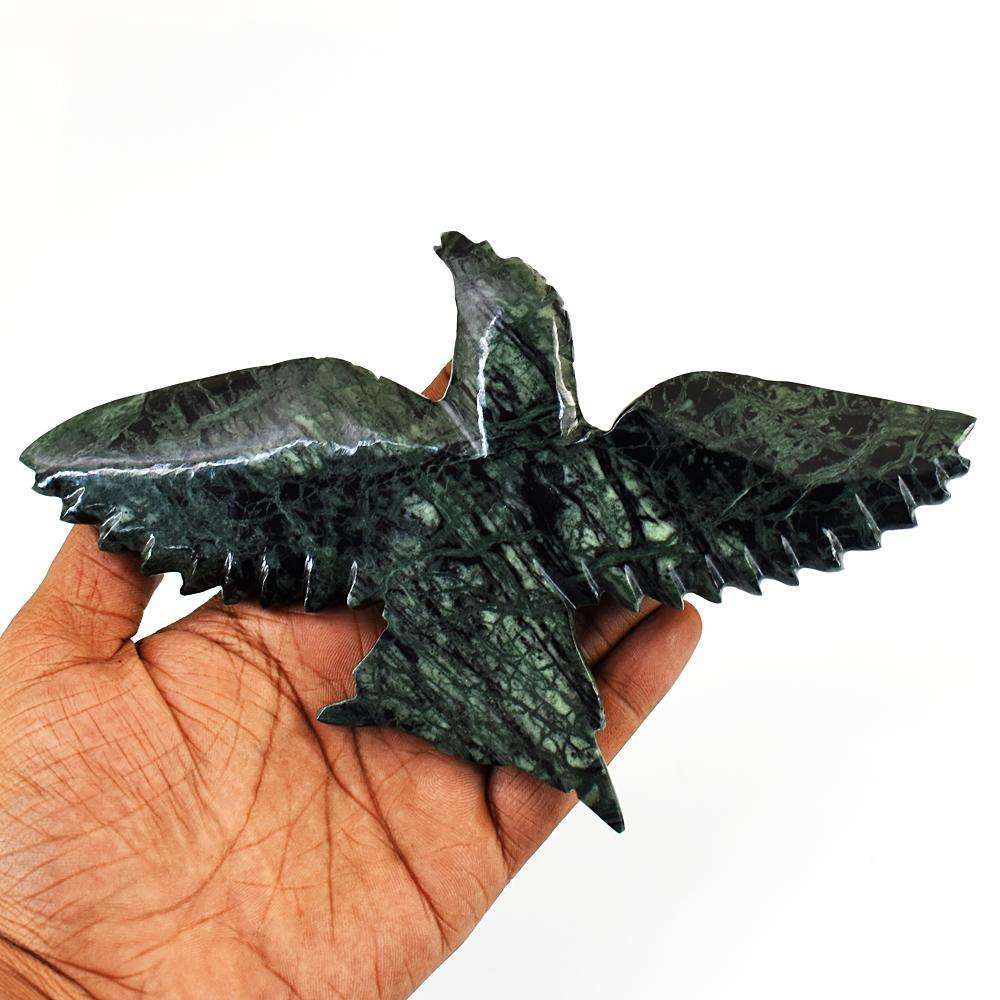gemsmore:Genuine Kambaba Jasper Hand Carved Genuine Crystal Gemstone Carving Eagle