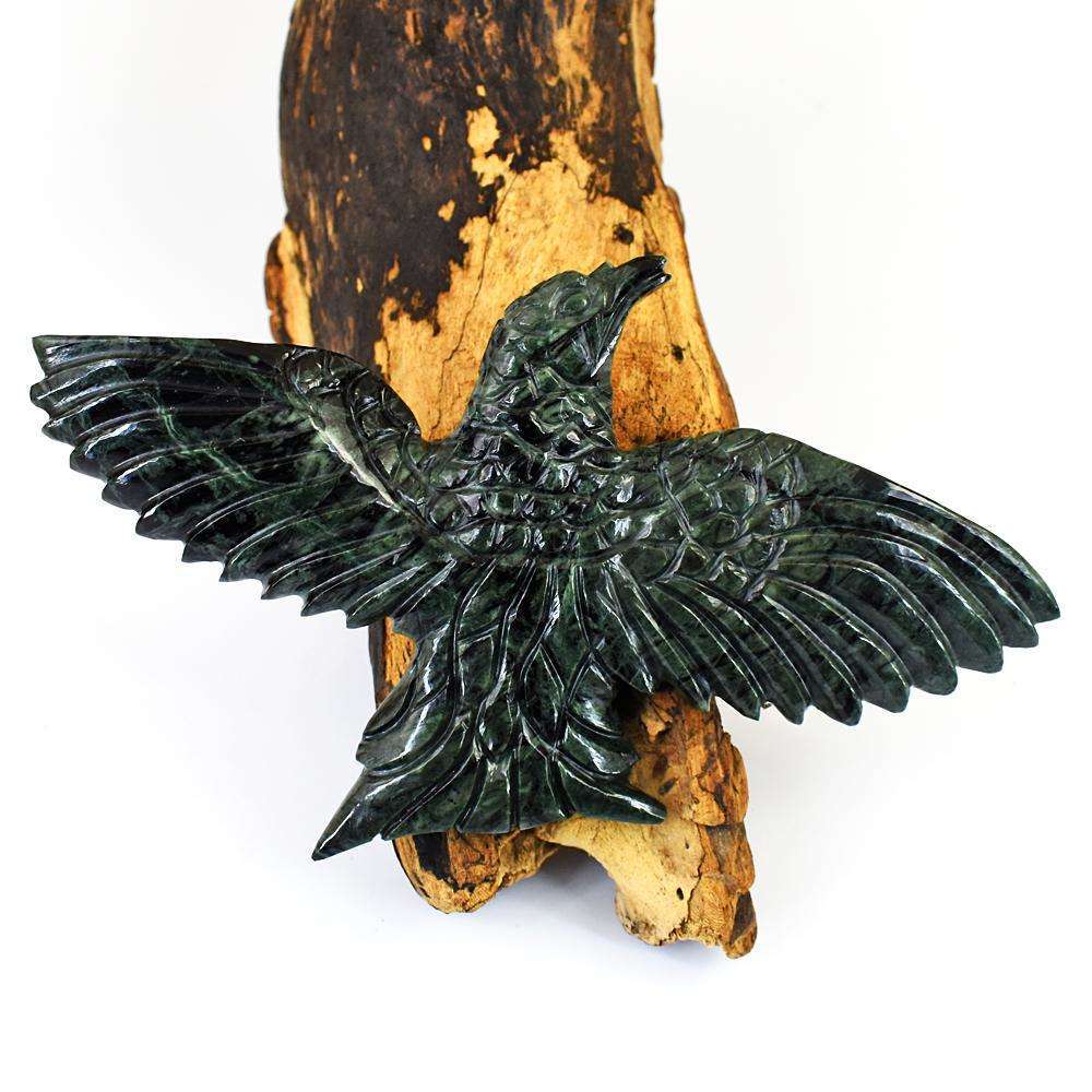 gemsmore:Genuine Kambaba Jasper Hand Carved Genuine Crystal Gemstone Carving Eagle