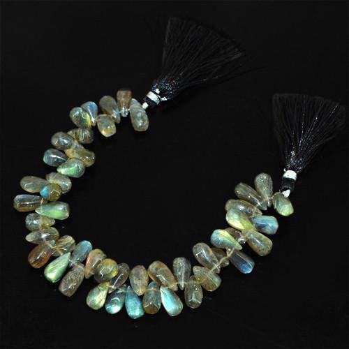 gemsmore:Genuine Labradorite AAA Elegant Gemstone Strand