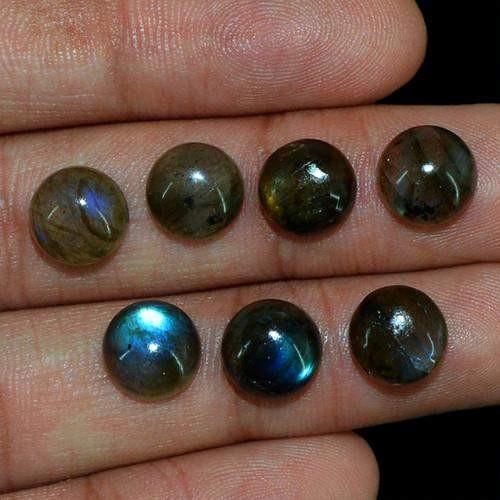 gemsmore:Genuine Labradorite Round Shaped Gemstone Lot