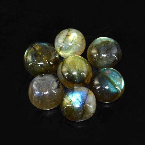 gemsmore:Genuine Labradorite Round Shaped Gemstone Lot