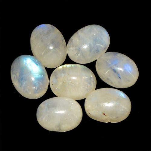 gemsmore:Genuine Moonstone Oval Shape Gemstone Lot