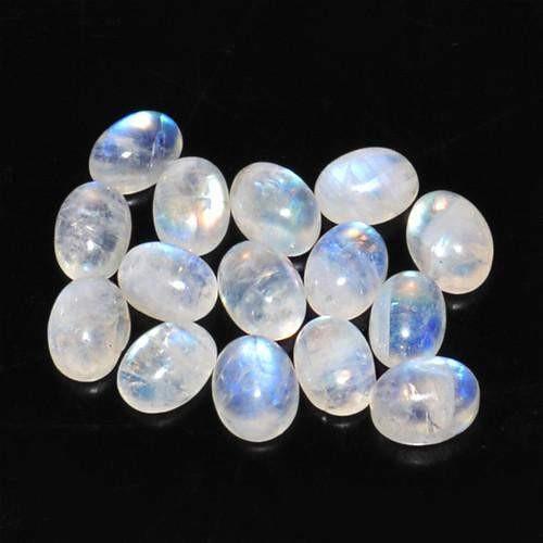 gemsmore:Genuine Moonstone Oval Shaped Gemstone Lot