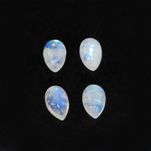 gemsmore:Genuine Moonstone Pear Shaped Gemstone Lot