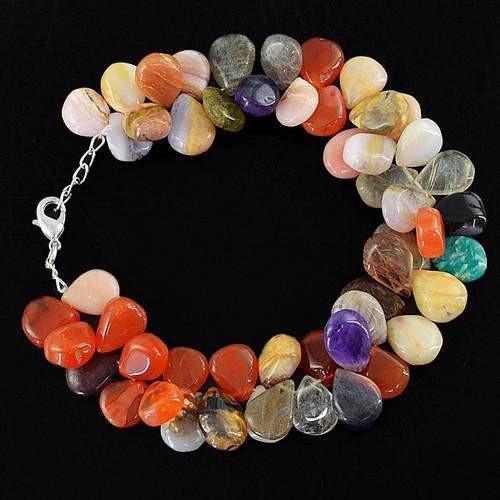 gemsmore:Genuine Multicolor Beads Bracelet