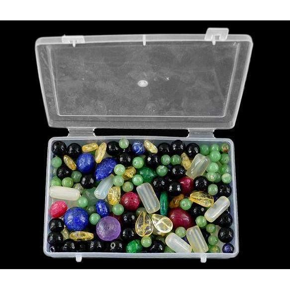 gemsmore:Genuine Multicolor Drilled Beads Lot Box