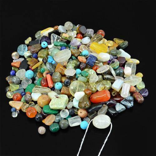 gemsmore:Genuine Multicolor Drilled Beads Lot