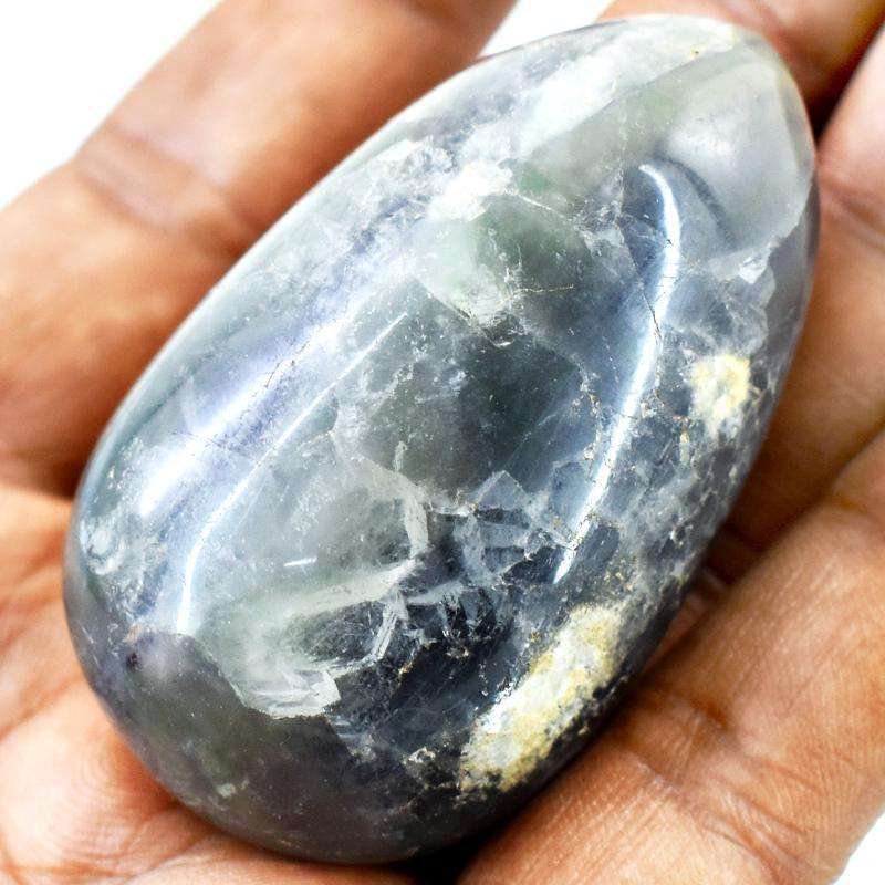 gemsmore:Genuine Multicolor Fluorite Hand Carved Reiki Healing Egg