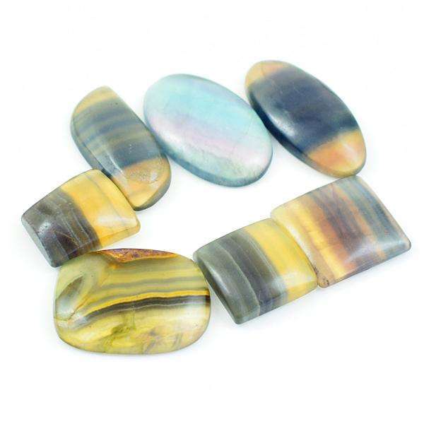 gemsmore:Genuine Multicolor Fluorite Untreated Loose Gemstone Lot