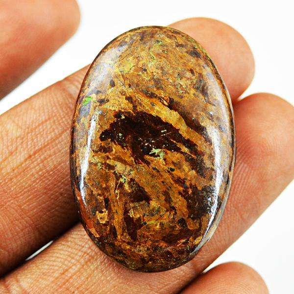 gemsmore:Genuine Natural Bronzite Oval Shape Untreated Loose Gemstone