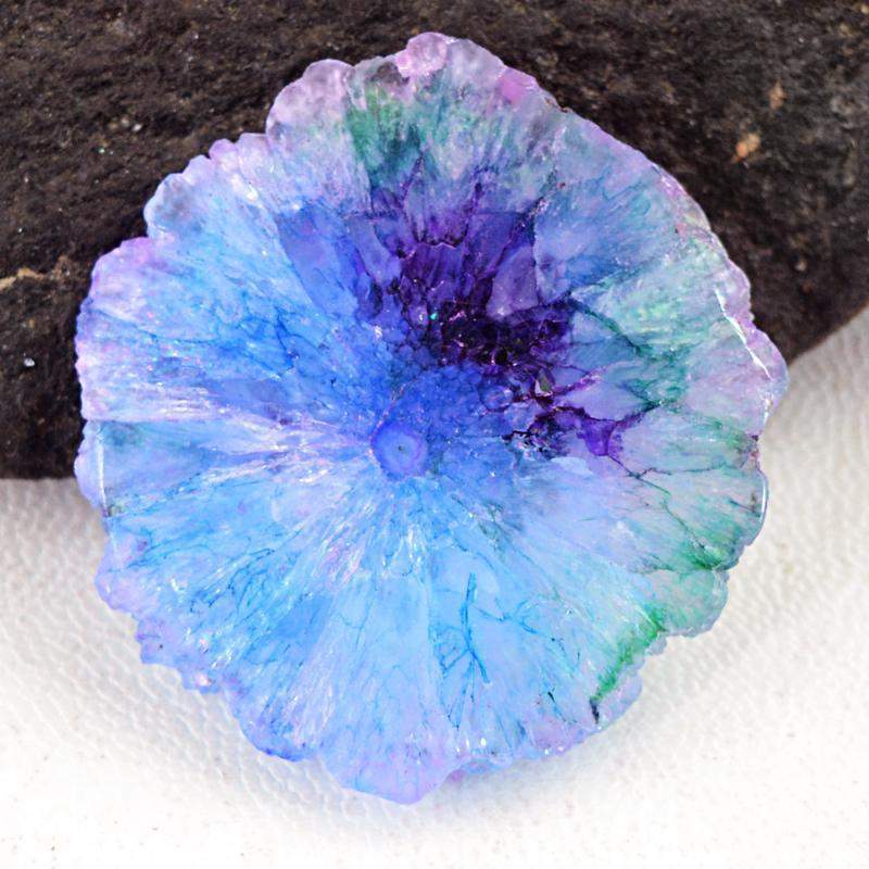 gemsmore:Genuine Natural Cluster Druzy Loose Gemstone