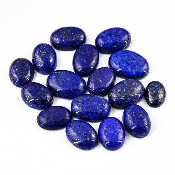 gemsmore:Genuine Natural Oval Shape Blue Lapis Lazuli Untreated Loose Gemstone Lot