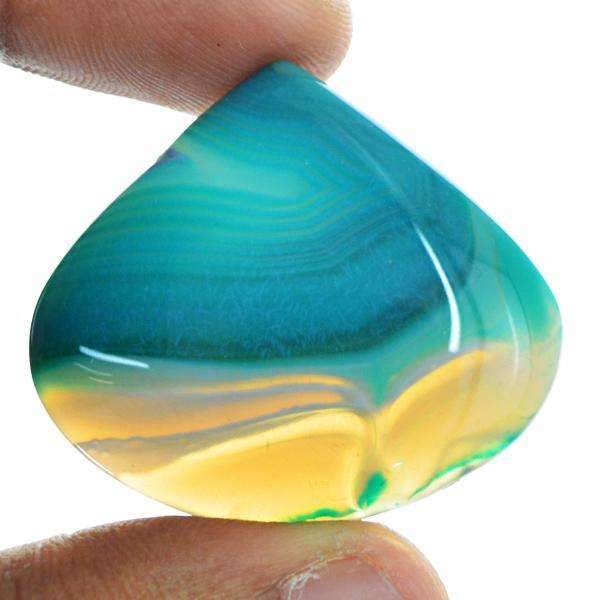 gemsmore:Genuine Natural Pear Shape Onyx Untreated Loose Gemstone