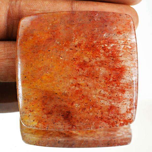 gemsmore:Genuine Natural Red Moss Agate Loose Gemstone