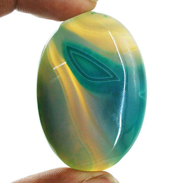 gemsmore:Genuine Onyx Oval Shape Untreated Loose Gemstone