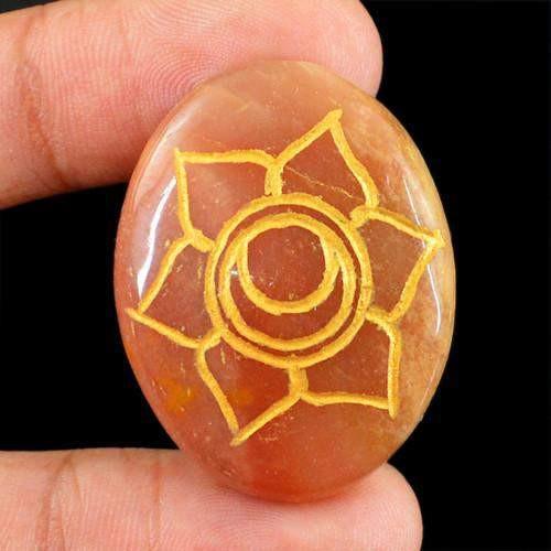 gemsmore:Genuine Orange Aventurine Chakra Untreated Gemstone