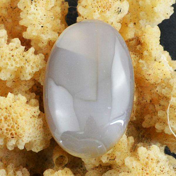 gemsmore:Genuine Oval Shape Agate Untreated Loose Gemstone