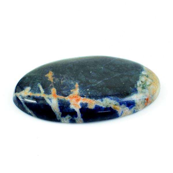 gemsmore:Genuine Oval Shape Blue Sodalite Unreated Loose Gemstone
