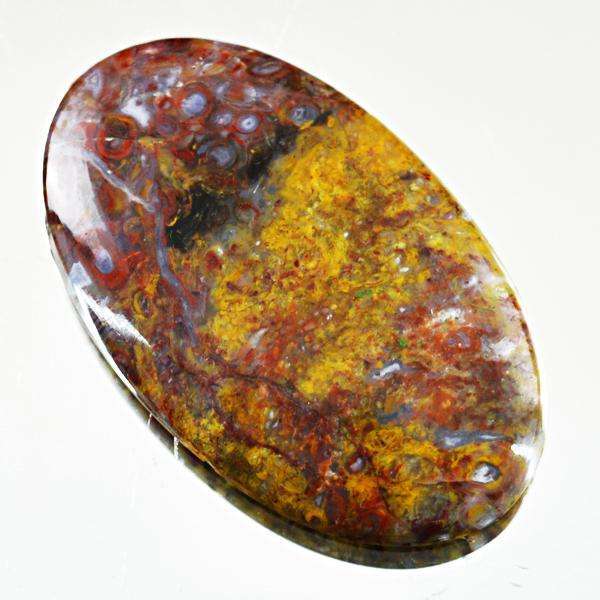 gemsmore:Genuine Oval Shape Botswana Agate Untreated Loose Gemstone