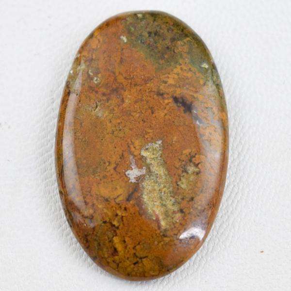 gemsmore:Genuine Oval Shape Multicolor Moss Agate Untreated Loose Gemstone