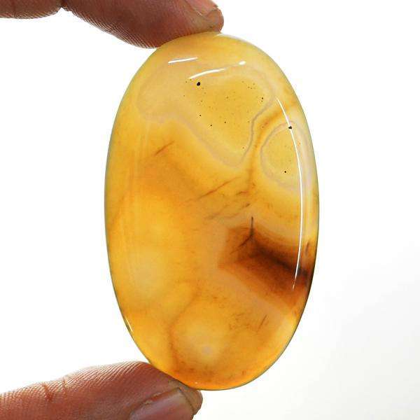 gemsmore:Genuine Oval Shape Onyx Untreated Loose  Gemstone