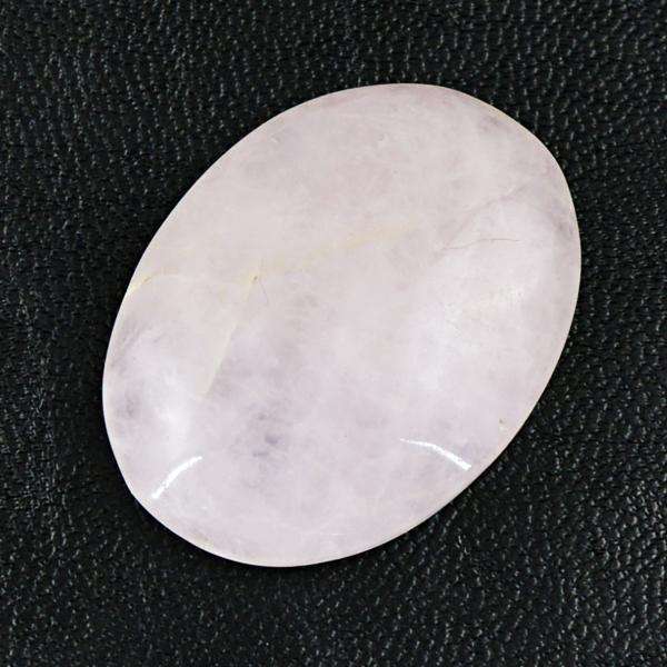 gemsmore:Genuine Oval Shape Pink Rose Quartz Loose Gemstone