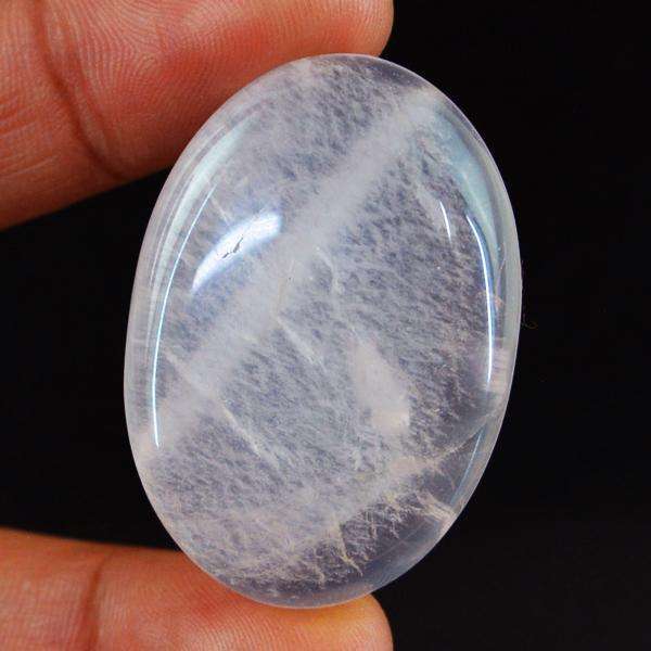 gemsmore:Genuine Oval Shape Pink Rose Quartz Untreated Loose Gemstone