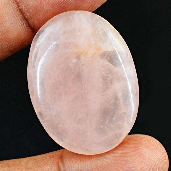 gemsmore:Genuine Oval Shape Pink Rose Quartz Untreated Loose Gemstone