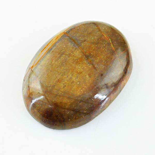 gemsmore:Genuine Oval Shape Polygram Jasper Untreated Loose Gemstone